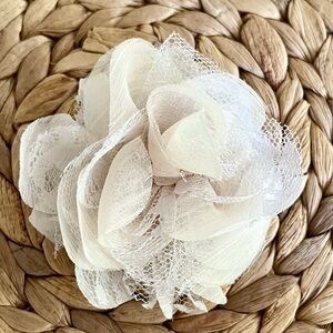 Vintage Fabric Rose Clip for Hair, Clothes or Necklaces